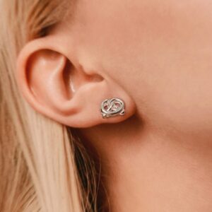 Precle kolczyki srebro