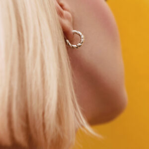 Obwarzanki kolczyki wiszące