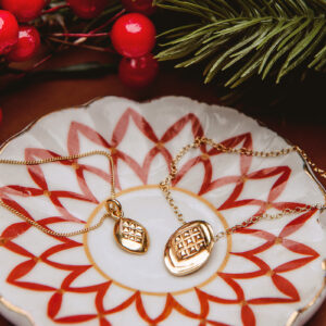 Oscypek naszyjnik z łańcuszkiem zapięcie z tyłu