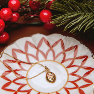 Oscypek mały naszyjnik z łańcuszkiem