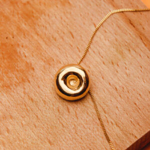 Kluska śląska duża naszyjnik z łańcuszkiem