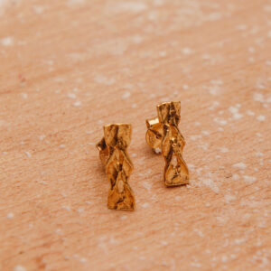 Kolczyki faworki złoto