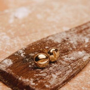 Bułka poznańska kolczyki