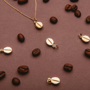 Kawa naszyjnik mały złoto