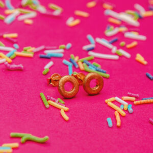 Donut matt small earrings