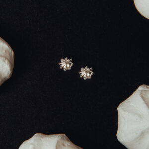 Beza kolczyki Srebro