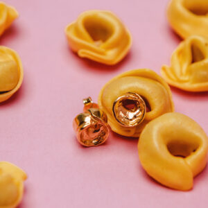 Uszko z barszczu kolczyki