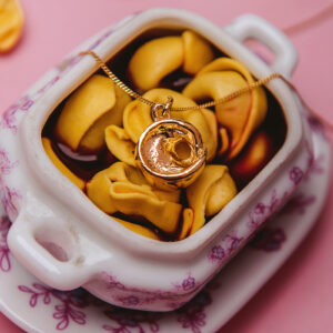 Uszko z barszczu naszyjnik