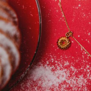 Pączek hiszpański / wiedeński naszyjnik z łańcuszkiem