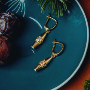 Oscypek earrings hanging large II