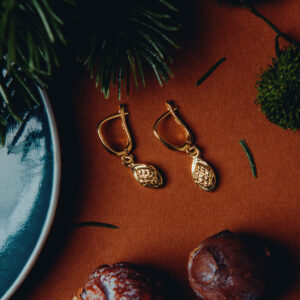 Oscypki kolczyki wiszące małe