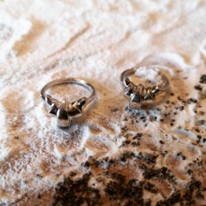 Rogal Świętomarciński pierścionek duży srebro