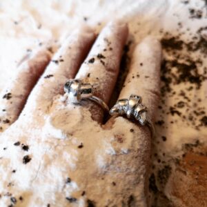 Rogal Świętomarciński pierścionek mały srebro