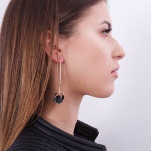 Maxi kolczyki z maxi węglem